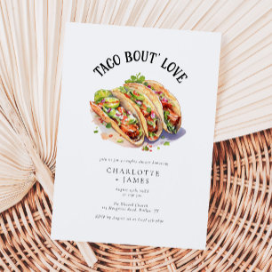 Modern Taco Bout Kärlek Par Möhippa Inbjudningar