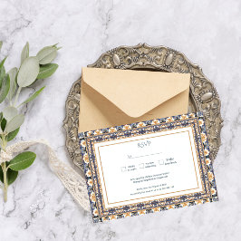 Modern Talavera Mexican Tile Modern Wedding OSA Kort