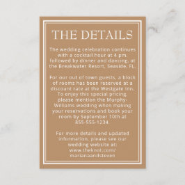 Modern Tan Beige-adapter Tilläggskort