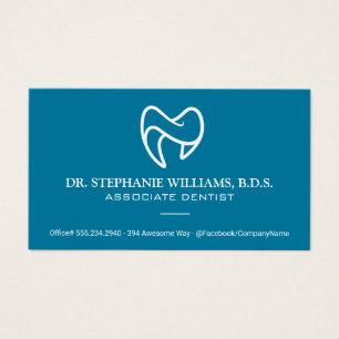 Modern tand-Logotyp Dentalt Visitkort