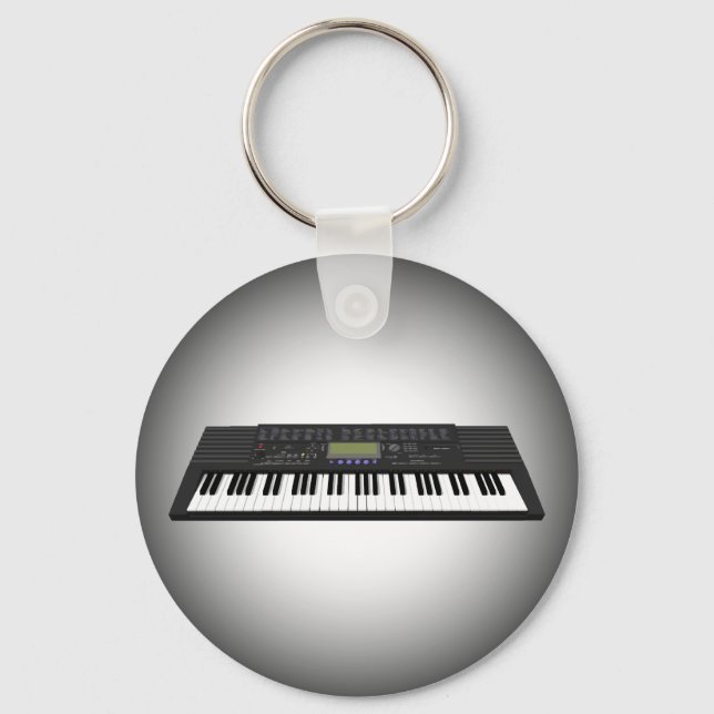 Modern Tangentbord Synth: 3D Model: Keychain Nyckelring (Framsida)