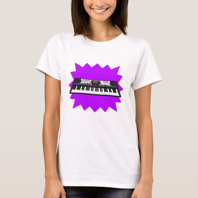 Modern Tangentbord Synth: 3D Model: T-Shirt (Framsida)