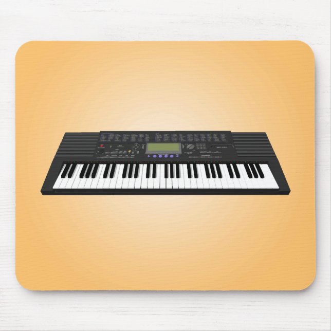 Modern tangentbords-synth: 3D-modell: Musmattor (Framsidan)