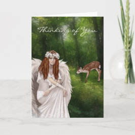 Modern tankning på dig, kort Hälsning med Beautifu