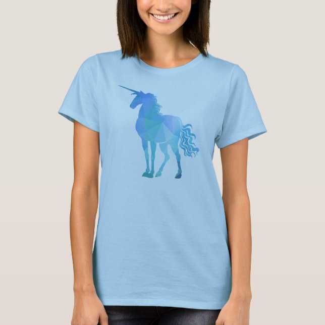 Modern tanktop för polygondesignUnicorn T Shirt (Framsida)