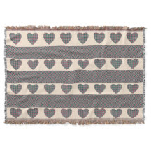 Modern Tartan Cute Hearts Rosa