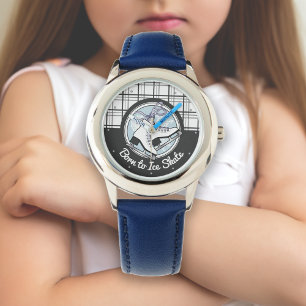 Modern Tartan Figur Skating/Ice Skating Girl Armbandsur