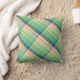 Modern Tartan Grönt Tan Play Kudde