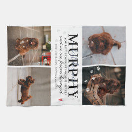 Modern Tass avtryck Personlig Pet Memorial Photo Kökshandduk