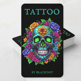 Modern Tattoo Artist Sociala Media Tatueringar Sva Visitkort