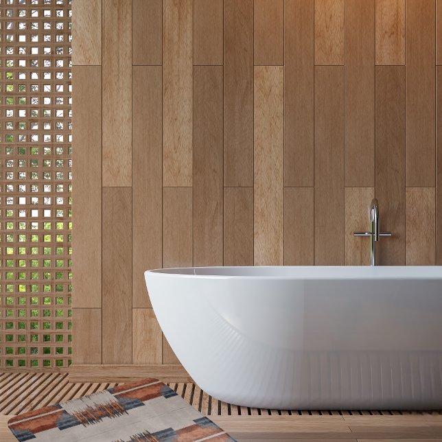 Modern Taupe Denim och Rust Badrumsmatta (Skapare uppladdad)