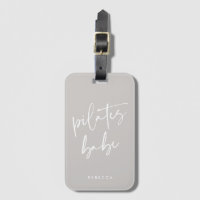 Modern Taupe Grått Calligraphy Workout Gym Pilates