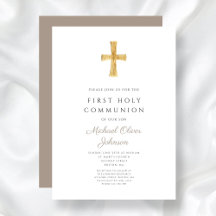 Modern Taupe Kor Boy Heliga Communion