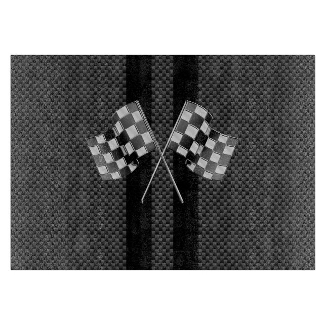 Modern Tävla Flaggor Rand i kolfiber Stil (Framsidan)