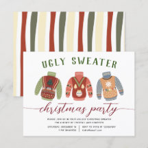 Modern tay Ugly Sweater jul Party