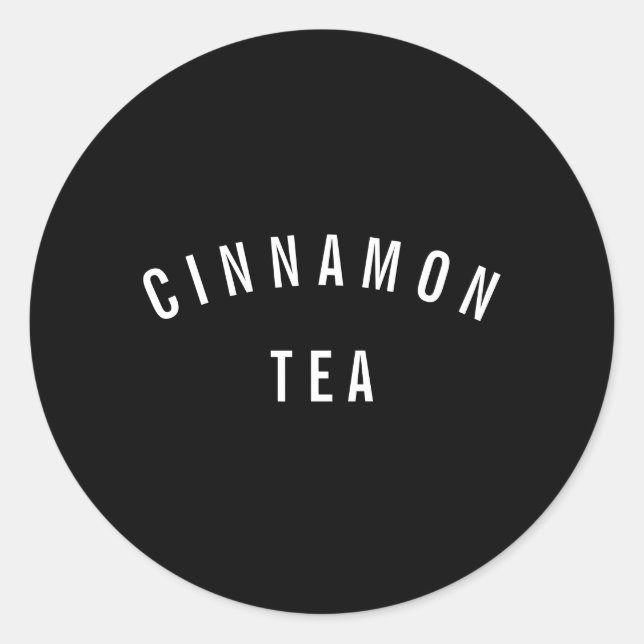 Modern tea-kaffets minimala monokroma etikett (Framsida)