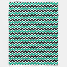 Modern Teal Black Chevron Mönster