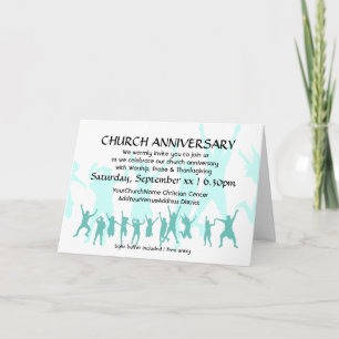 Modern Teal KYRKANS JUBILEUM Inbjudan