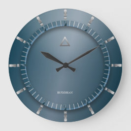 Modern Teal Large Wall Clock Stor Klocka