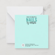 Modern Teal Logotyp NAGELTEKNIKER
