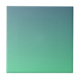 Modern Teal Mint Grönt Ombre Kakelplatta