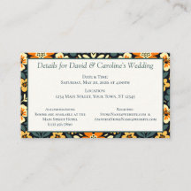 Modern Teal och Orange Blommig Design