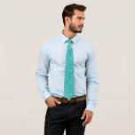 Modern Teal Snöflingor vinterjul Mönster Slips<br><div class="desc">Modern Teal Snöflingor Vinter jul jul Mönster Neck Tie</div>