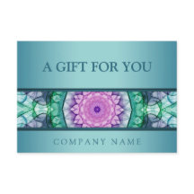 Modern teal vattenlily mandala