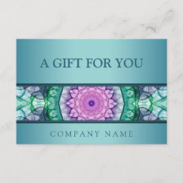 Modern teal vattenlily mandala