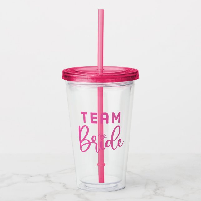 Modern Team Bride Bachelorette Take Away Mugg (Framsida)