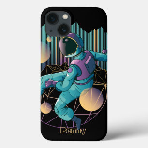 Modern Techno Astronaut Illustration