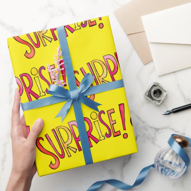 Modern Tecknad för överlägsen färggrafi av Gult Presentpapper (Gåvor)