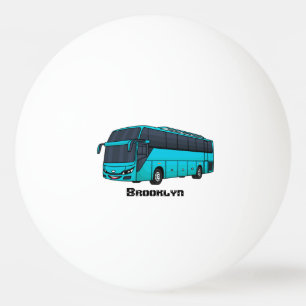 Modern tecknad för passagerare i buss pingisboll
