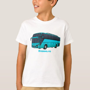 Modern tecknad för passagerare i buss t shirt
