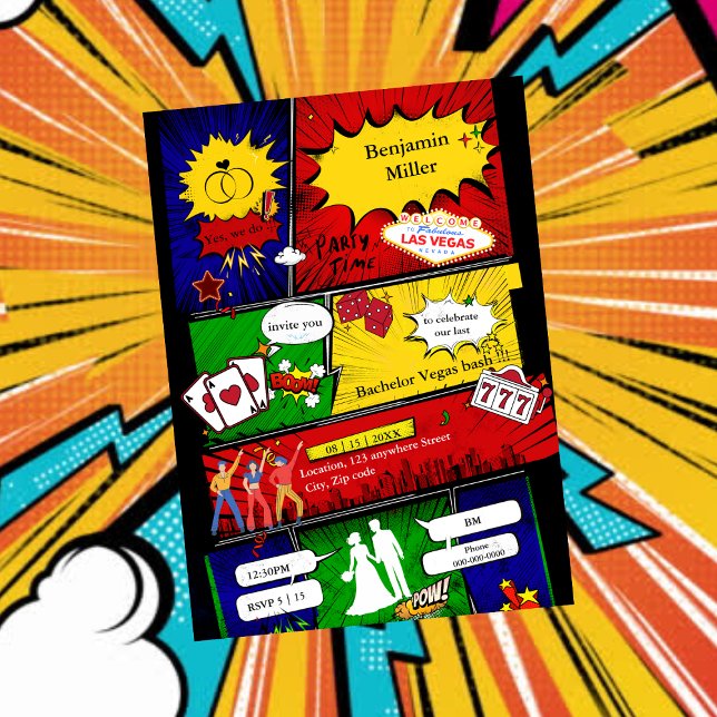 Modern tecknad om roligt-retro-bachelor vegas (Skapare uppladdad)