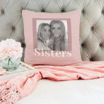 Modern teknik och Rosa | Foto | Sisters Gift Kudde<br><div class="desc">Modern teknik och Rosa | Foto | Sisters Gift</div>