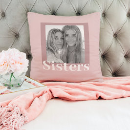Modern teknik och Rosa | Foto | Sisters Gift Kudde