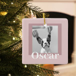 Modern teknik och Rosa | Hund Photo Julgransprydnad Keramik<br><div class="desc">Modern teknik och Rosa | Hund Photo</div>