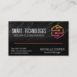 Modern teknisk Logotyp   Bakgrund för kretskort Visitkort