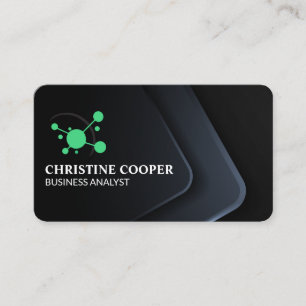 Modern teknisk Logotyp Corporate Sleek Visitkort