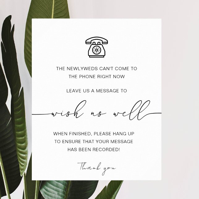 Modern telefonbok | Guestbook-signatur för Audio Poster (Skapare uppladdad)