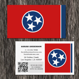 Modern Tennessee-Affärskortet, Flagga / USA Visitkort