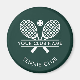 Modern Tennis Land Klubb Namn Team Swag Magnet