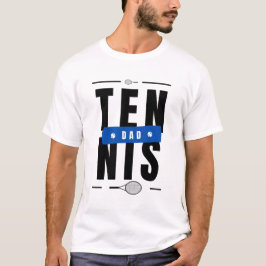 Modern Tennis Pappa Typography Text Fars dag Coola T Shirt