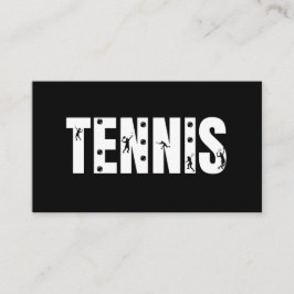 Modern Tennis Social Media Player Coach Klubb Boll Visitkort