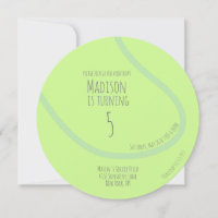 Modern tennisboll festinbjudan