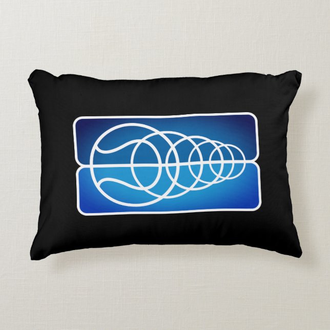 Modern tennissportkudde prydnadskudde (Framsidan)