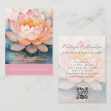 Modern Terapeut Spa Yoga Zen Rosa Lotusblomma QR