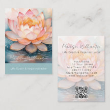 Modern Terapeut Spa Yoga Zen Rosa Lotusblomma QR