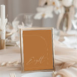 Modern Terracota Arch Bord Åtta Bordsnumret Inbjudningar<br><div class="desc">Designad att samordna med för "Arches Minimalist" bröllopsinbjudan. Om du vill ändra information klickar du på Information. Om du vill flytta texten eller ändra storlek, teckensnitt eller färg klickar du på Redigera med Design Verktyg. Visa samlingslänken på den här sidan om du vill se alla matchande objekt i den här...</div>